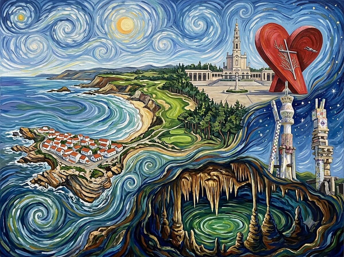 Praia d'el Rey 2023 im Stil von Van Gogh